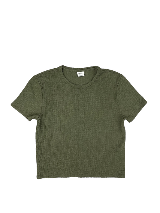 Top Short Sleeve Basic By Abercrombie And Fitch In Green, Size: L