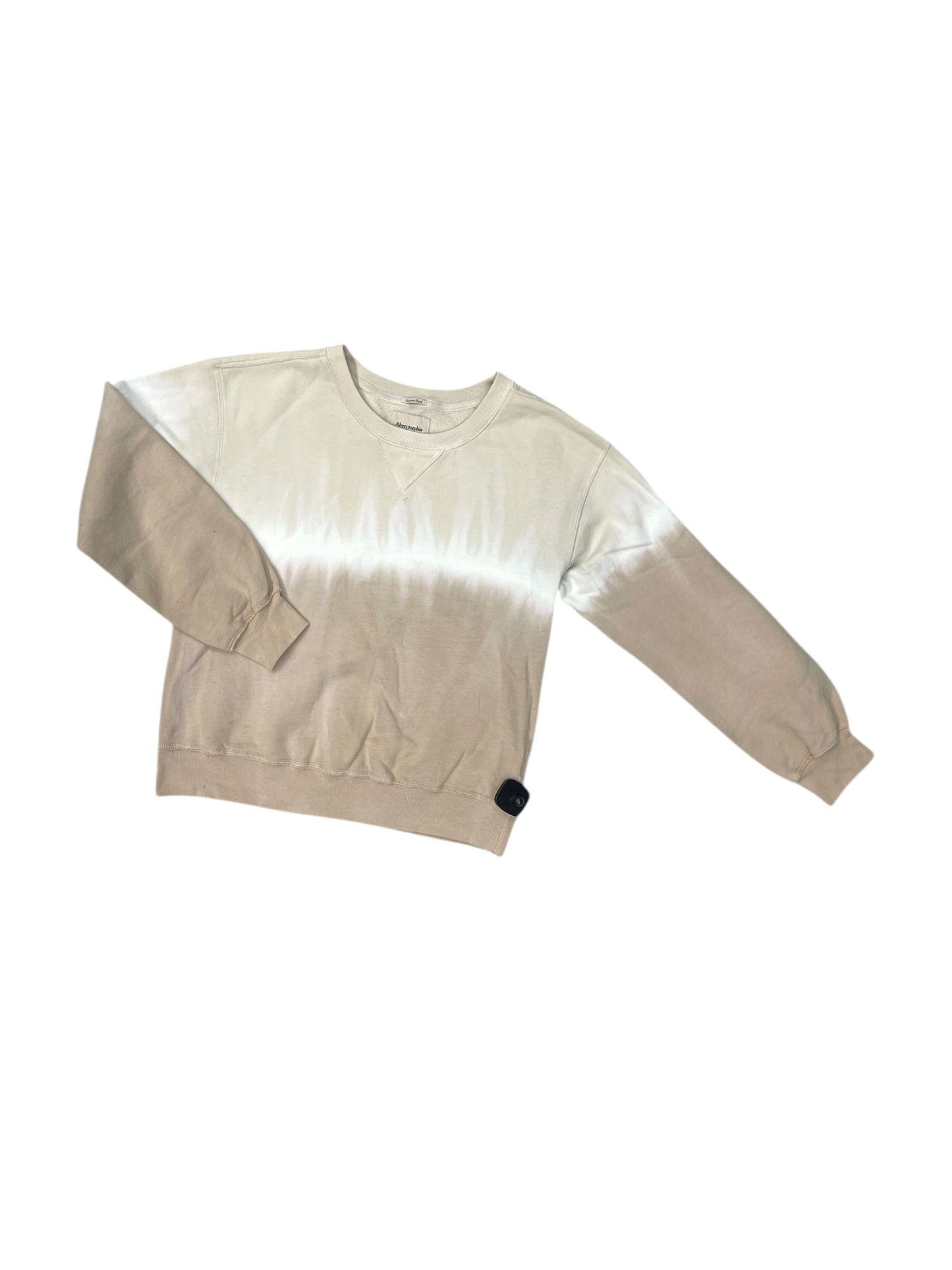 Sweatshirt Crewneck By Abercrombie And Fitch In Tan, Size: S