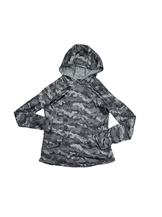 Athletic Top Long Sleeve Hoodie By Rbx In Camouflage Print, Size: L