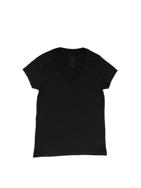 Top Short Sleeve Basic By Clothes Mentor In Black, Size: Xs