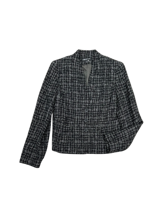 Blazer By Jones New York In Black & White, Size: 4