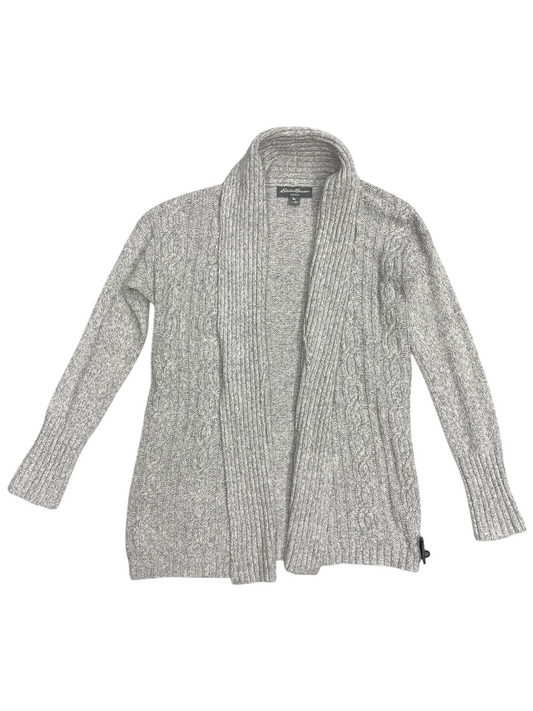 Sweater Cardigan By Eddie Bauer In Grey