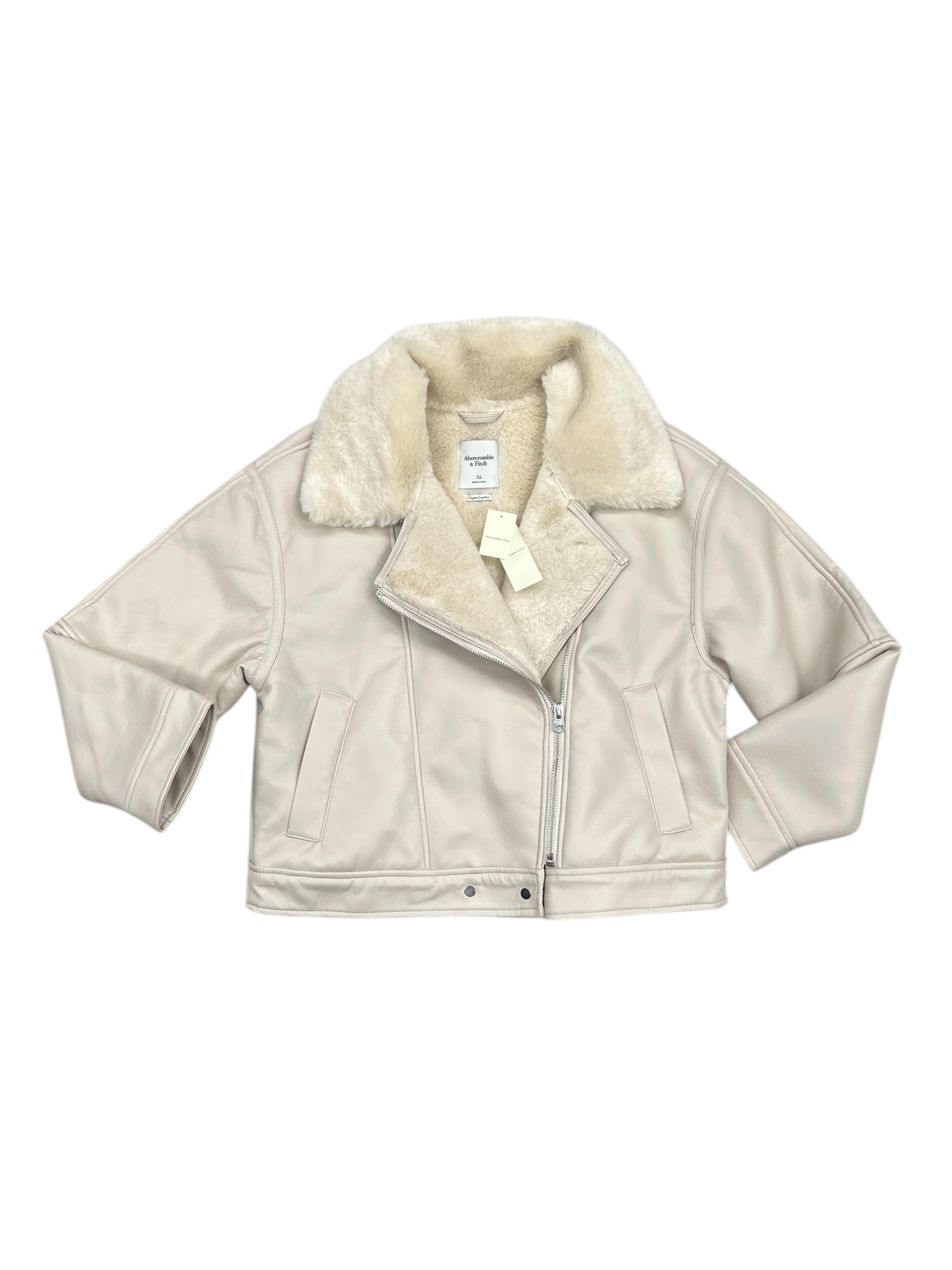 Coat Other By Abercrombie And Fitch In Cream, Size: Xl