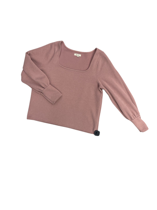 Top Long Sleeve By Madewell In Purple, Size: Xl