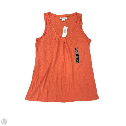 Top Sleeveless By Banana Republic In Orange, Size: Xs