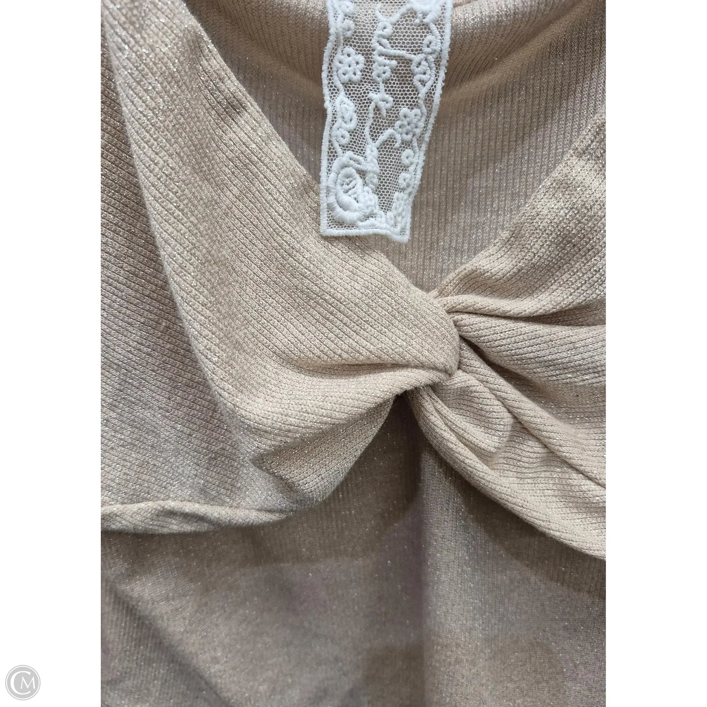 Top Long Sleeve By Clothes Mentor In Gold, Size: L