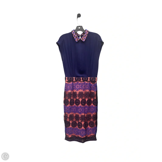 Dress Party Midi By French Connection In Blue & Pink, Size: 6