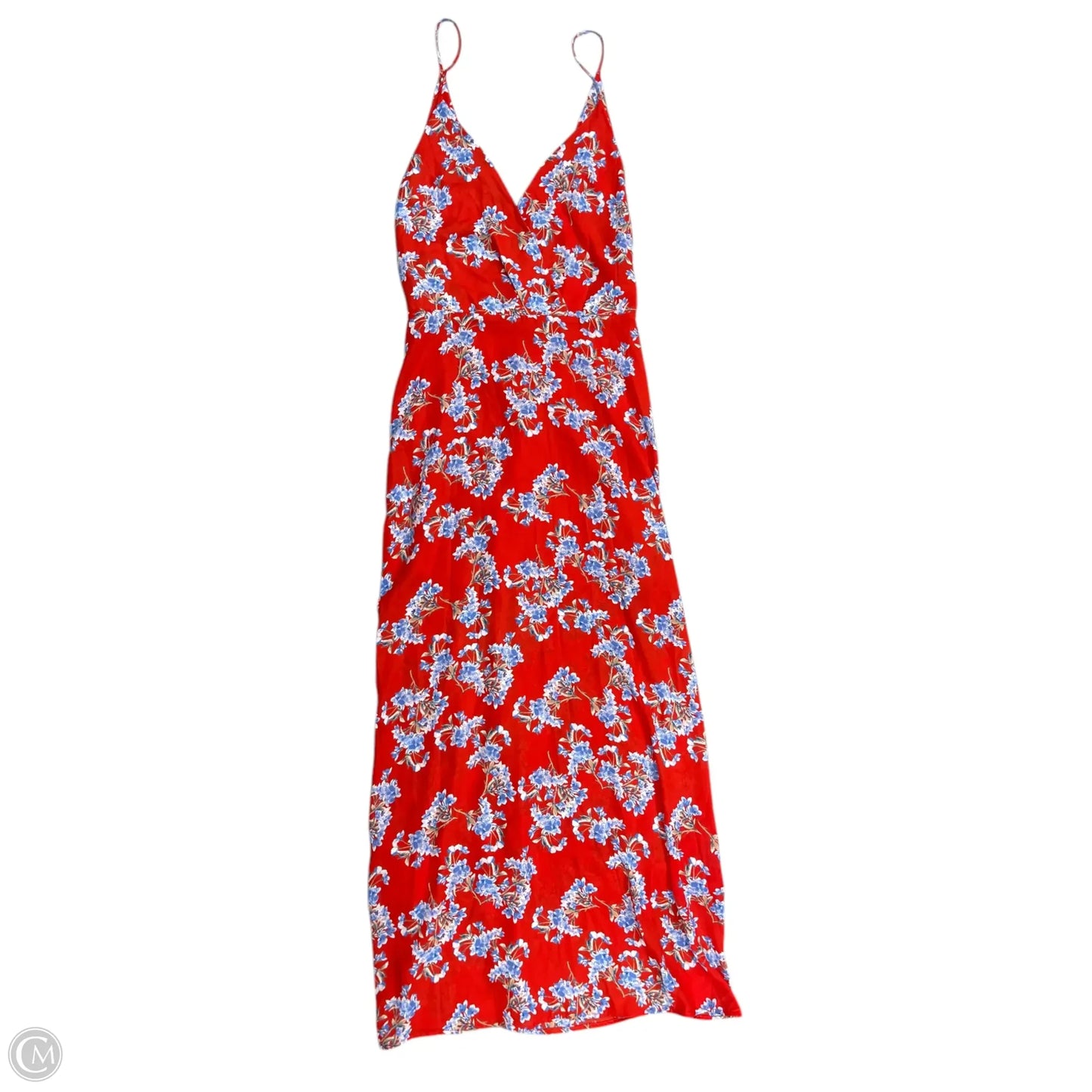 Dress Casual Maxi By Lush In Blue & Red, Size: M