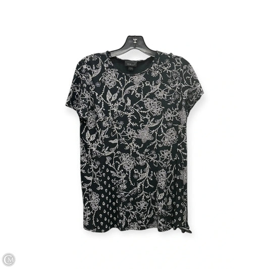 Top Short Sleeve By J. Jill In Black & White, Size: Xs