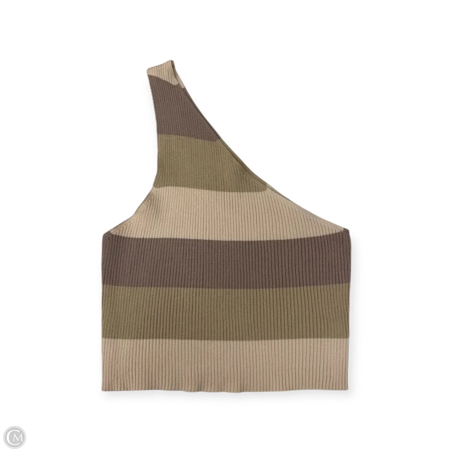 Top Sleeveless By Shein In Brown & Tan, Size: S