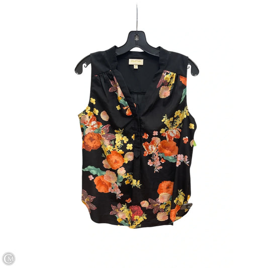 Top Sleeveless By Modcloth In Floral Print, Size: S