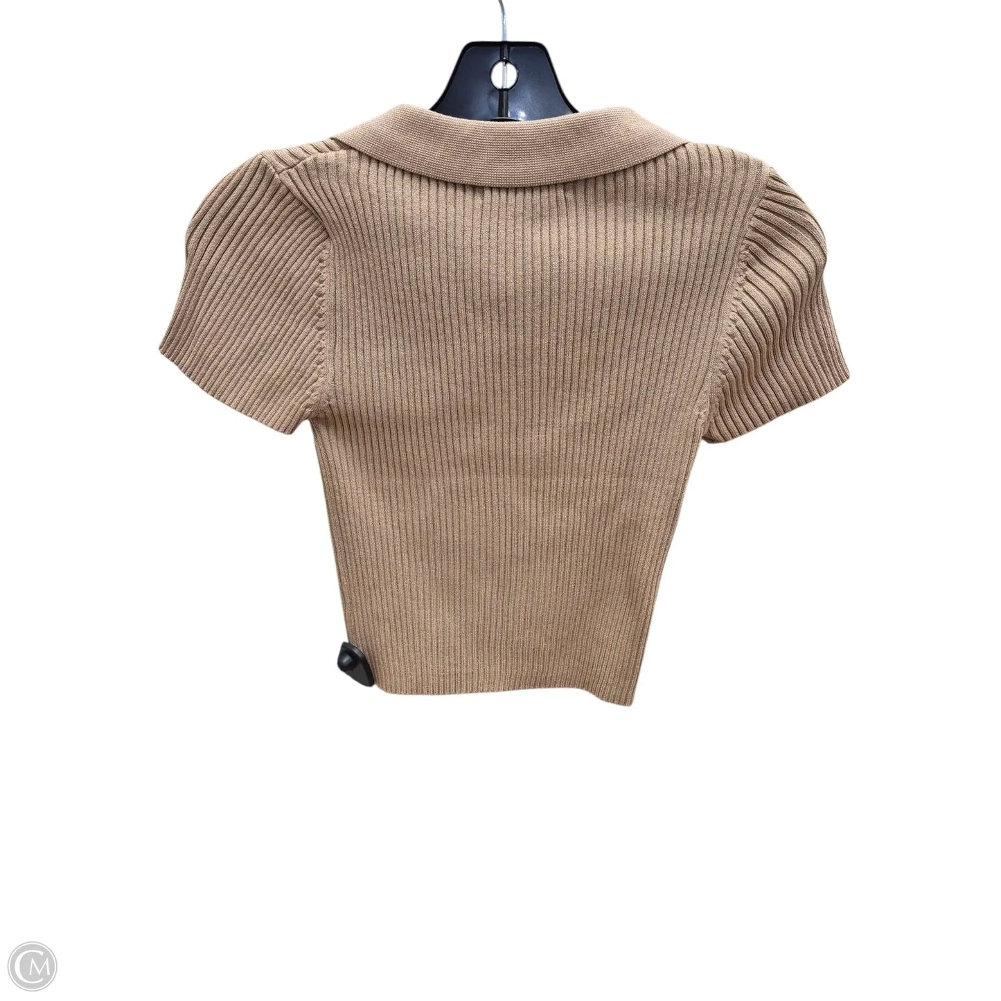 Top Short Sleeve By Shein In Brown, Size: S