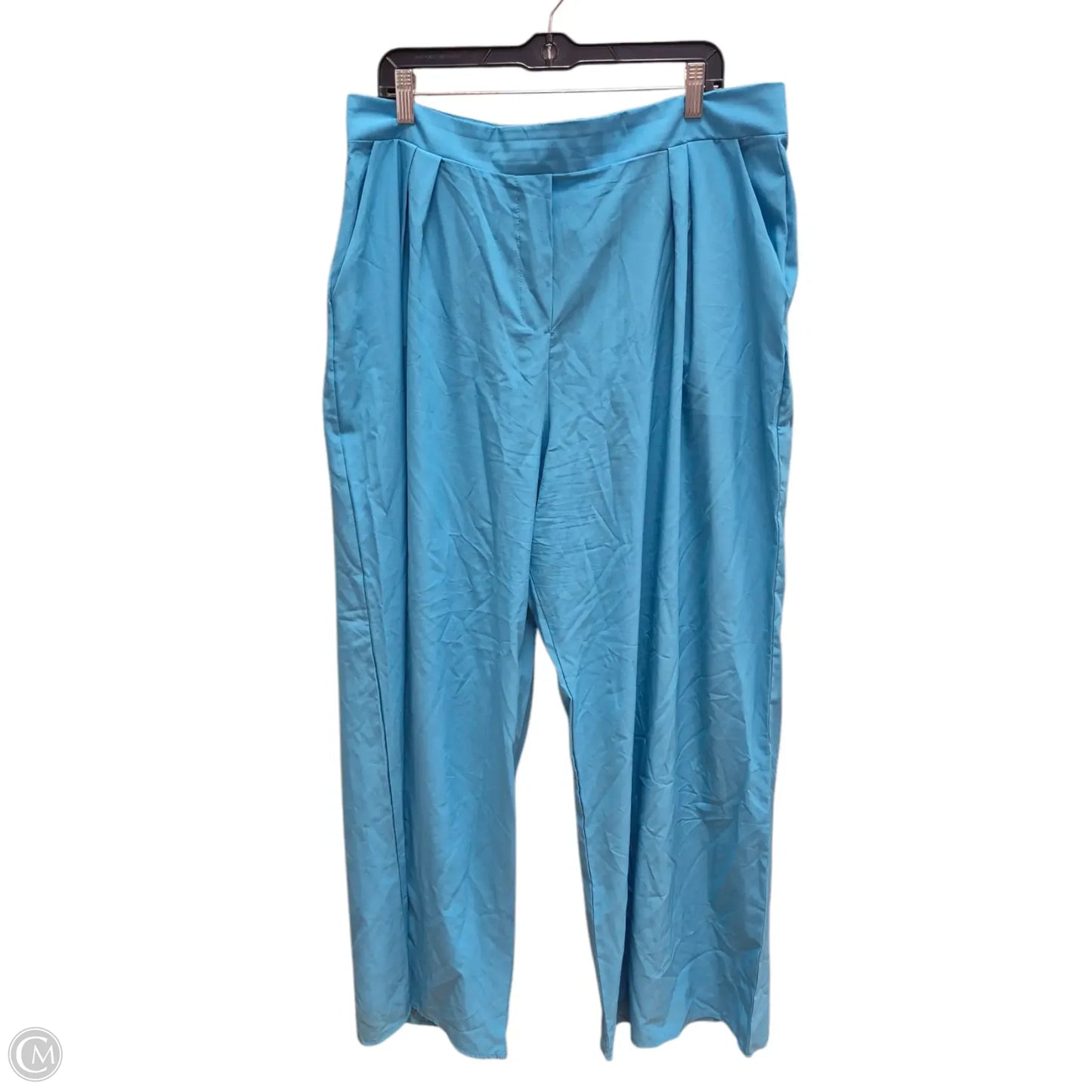 Pants Wide Leg By Fashion Nova In Blue, Size: 2x