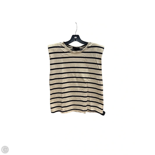 Top Sleeveless By Sanctuary In Striped Pattern, Size: L