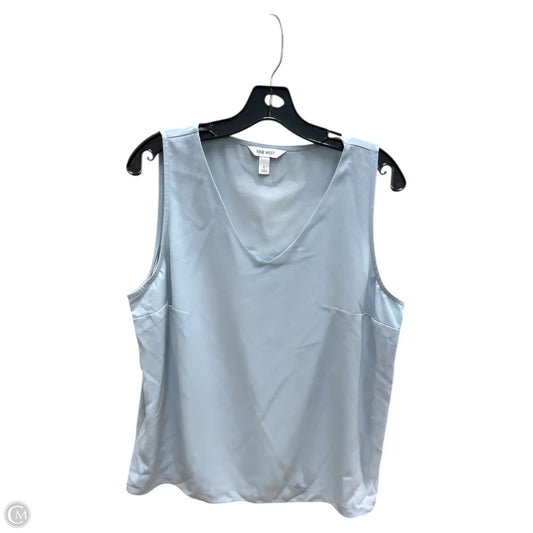 Top Sleeveless By Nine West In Blue, Size: L