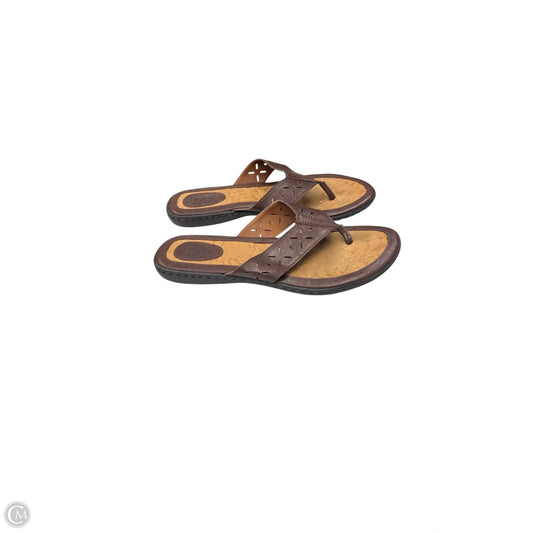 Sandals Flats By Boc In Brown, Size: 9