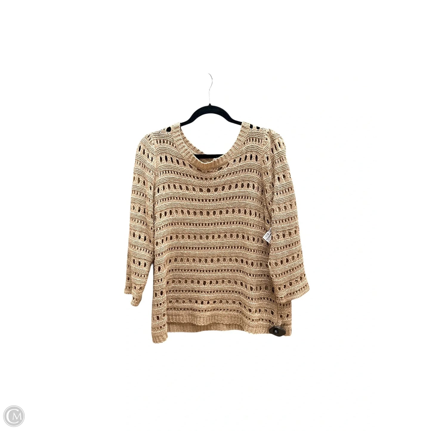 Sweater By Evolution In Brown, Size: L