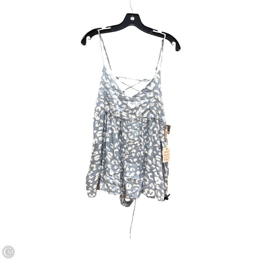 Romper By Clothes Mentor In Blue & White, Size: S
