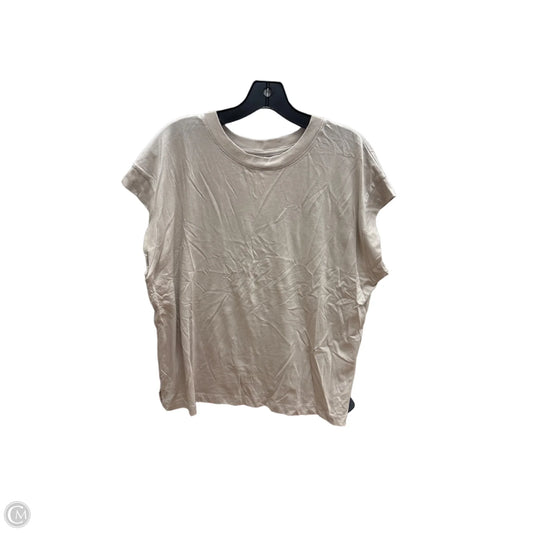 Top Sleeveless Basic By A New Day In Tan, Size: L
