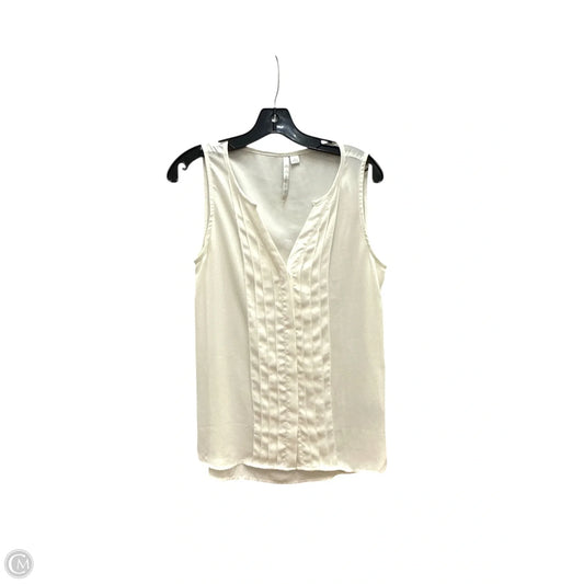 Top Sleeveless By Lc Lauren Conrad In Ivory, Size: S