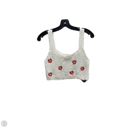 Top Sleeveless By Wild Fable In Red & White, Size: M