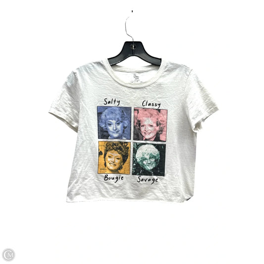 Top Short Sleeve By Clothes Mentor In White, Size: S