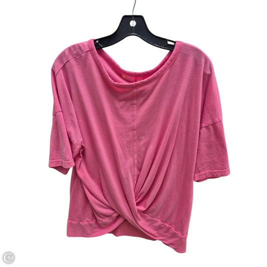 Top Short Sleeve By Zella In Pink, Size: M