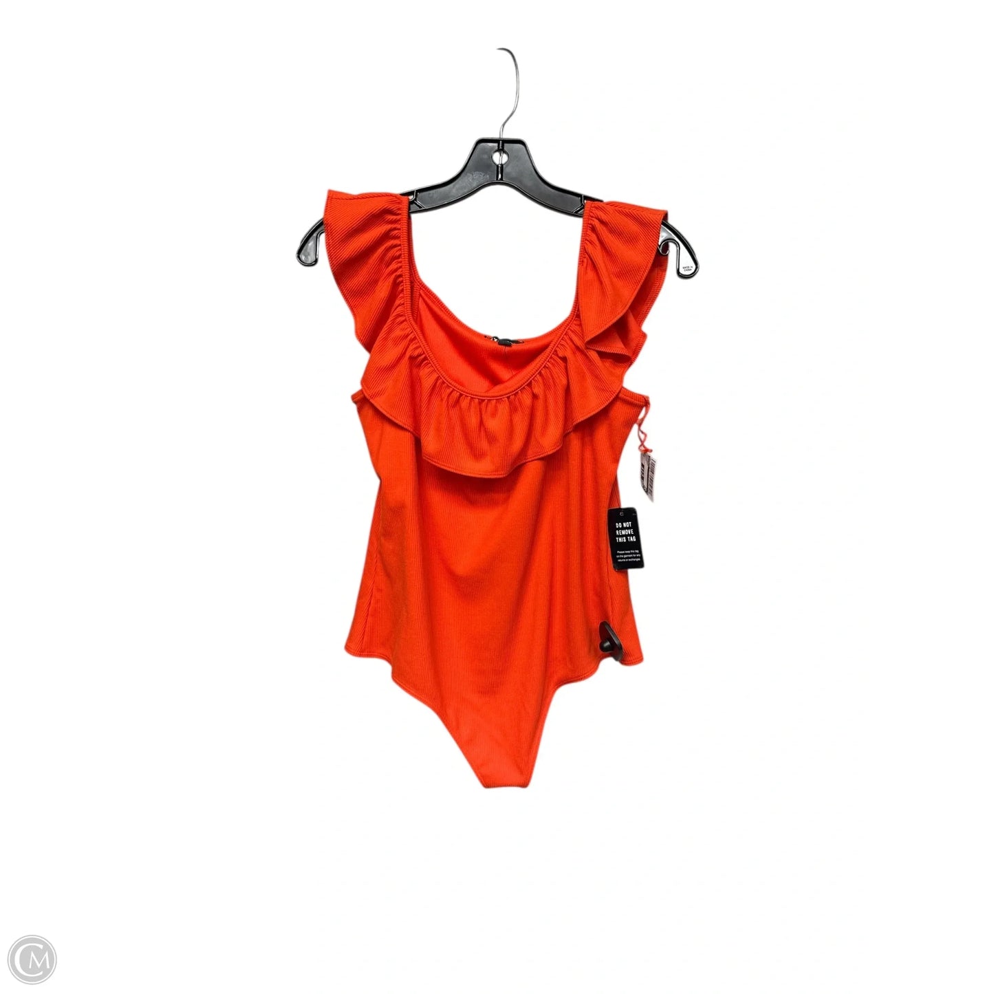Bodysuit By Express In Orange, Size: M