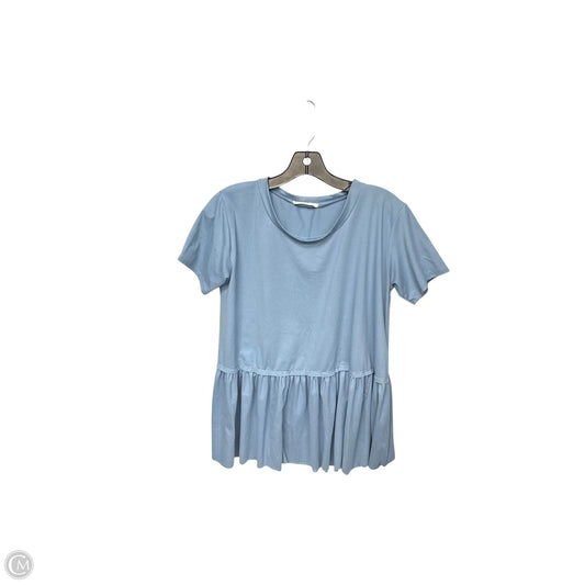 Top Short Sleeve By Entro In Blue, Size: S