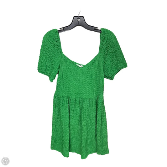 Dress Casual Midi By H&m In Green, Size: L