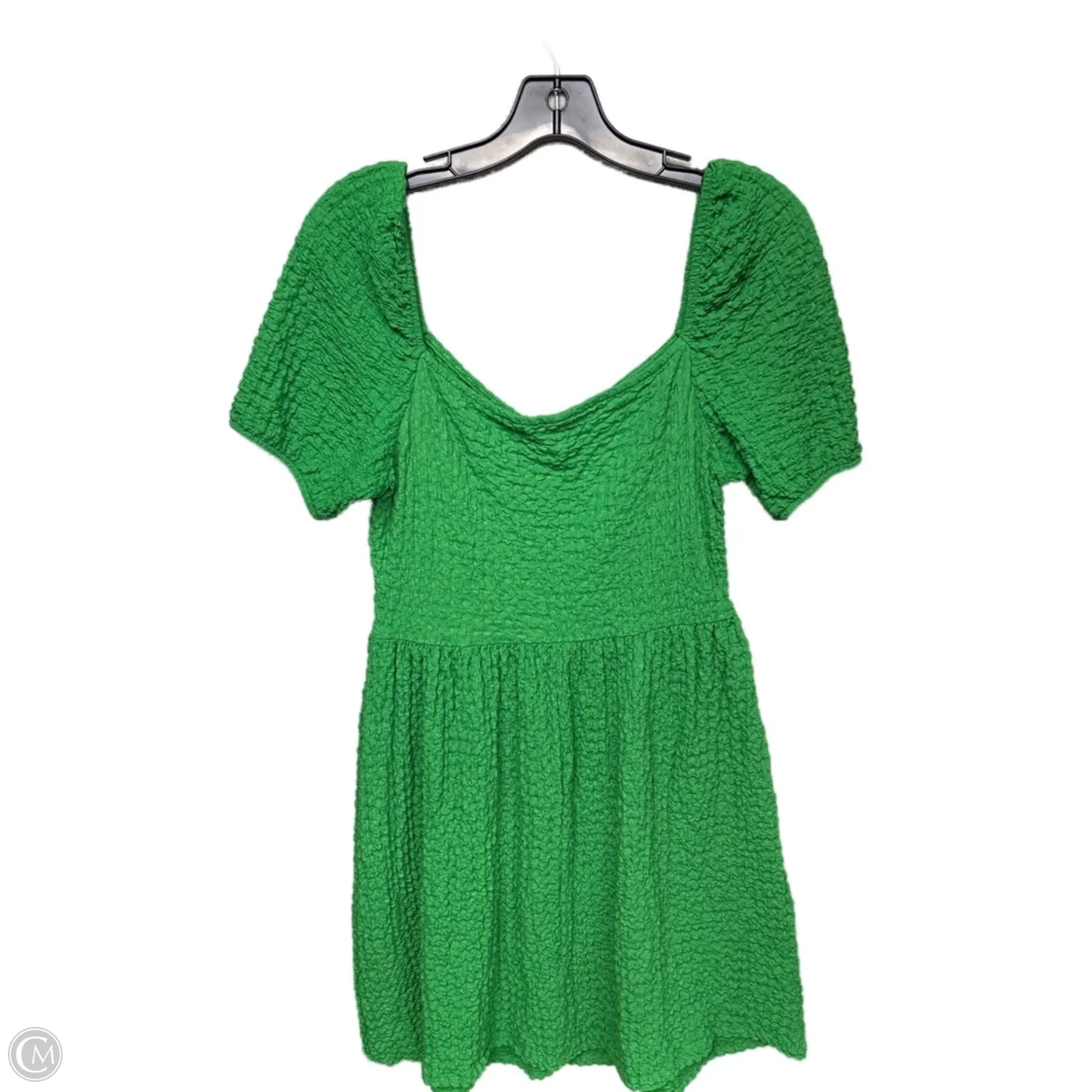 Dress Casual Midi By H&m In Green, Size: L