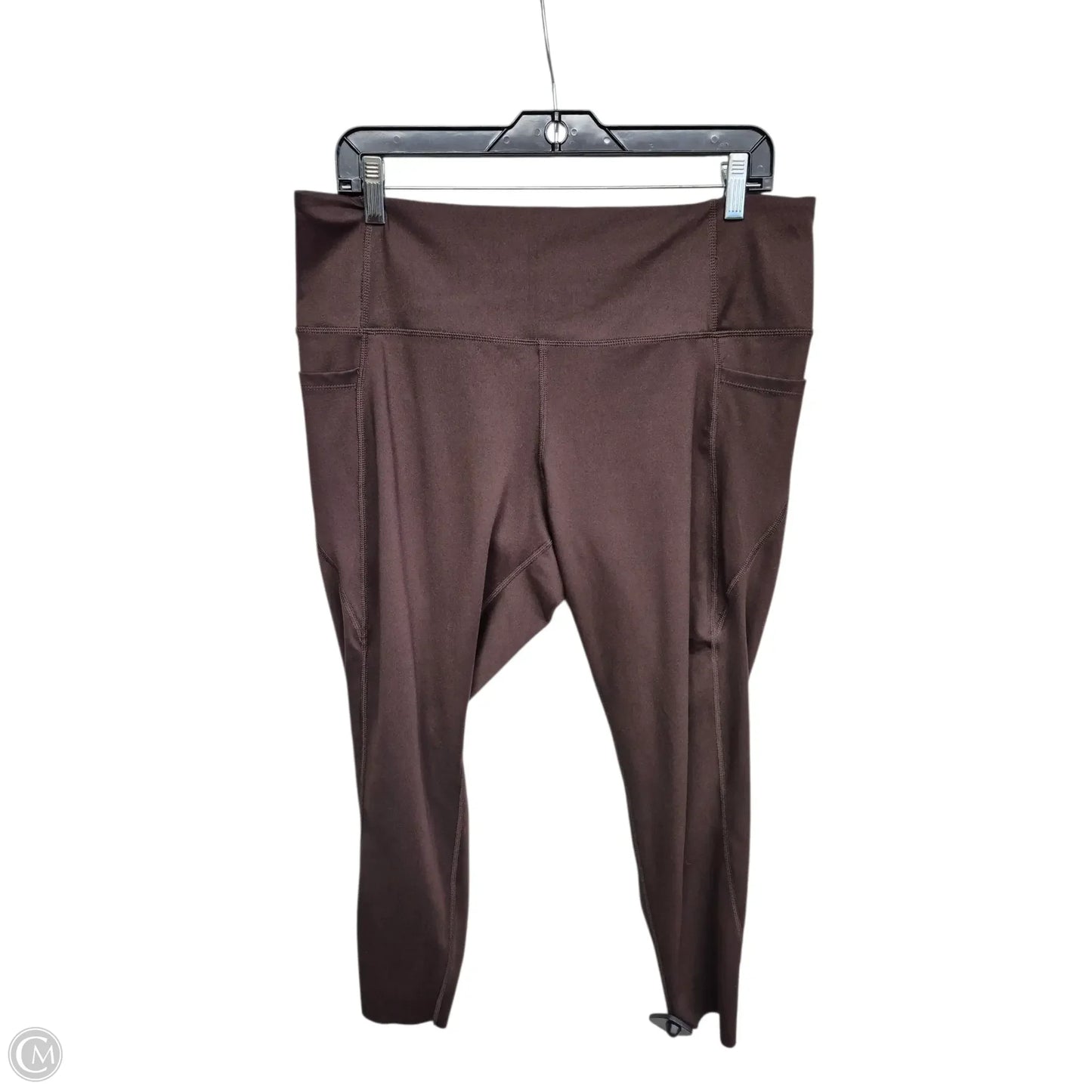 Athletic Leggings By Danskin In Brown, Size: Xl