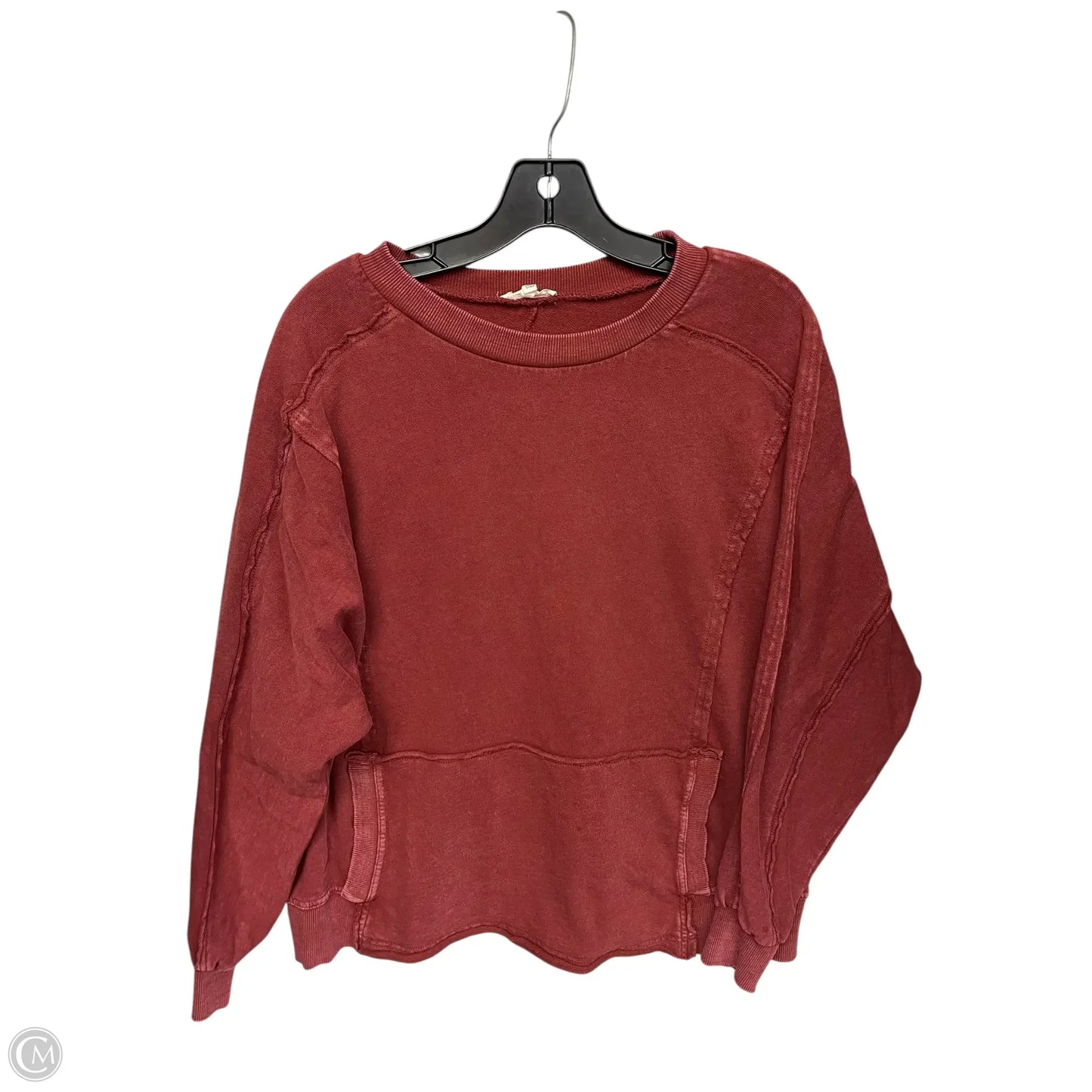 Sweatshirt Crewneck By Easel In Red, Size: S
