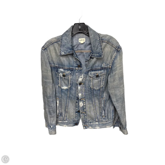 Jacket Denim By Clothes Mentor In Blue Denim, Size: S