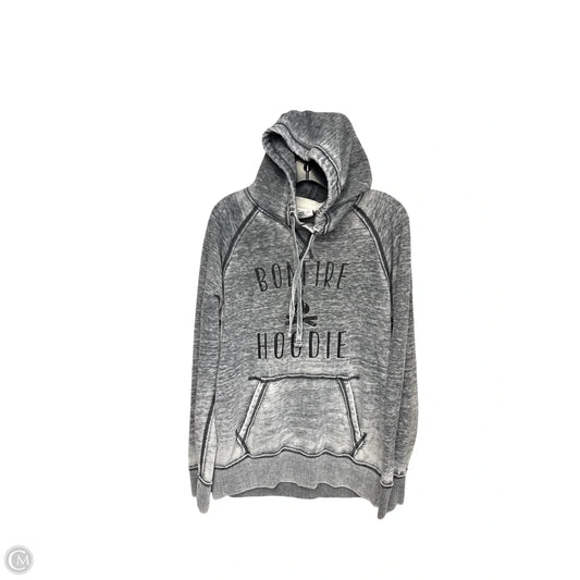 Sweatshirt Hoodie By Clothes Mentor In Grey, Size: M