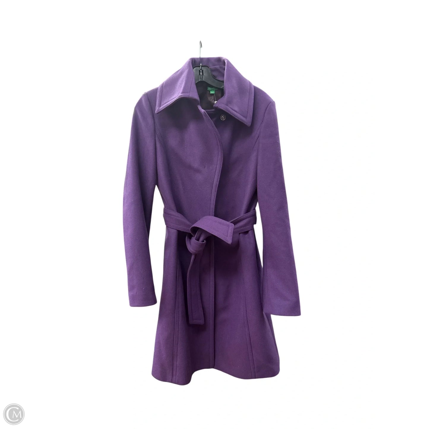 Coat Peacoat By Clothes Mentor In Purple, Size: M