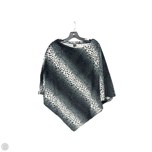 Poncho By Clothes Mentor In Animal Print, Size: Osfm