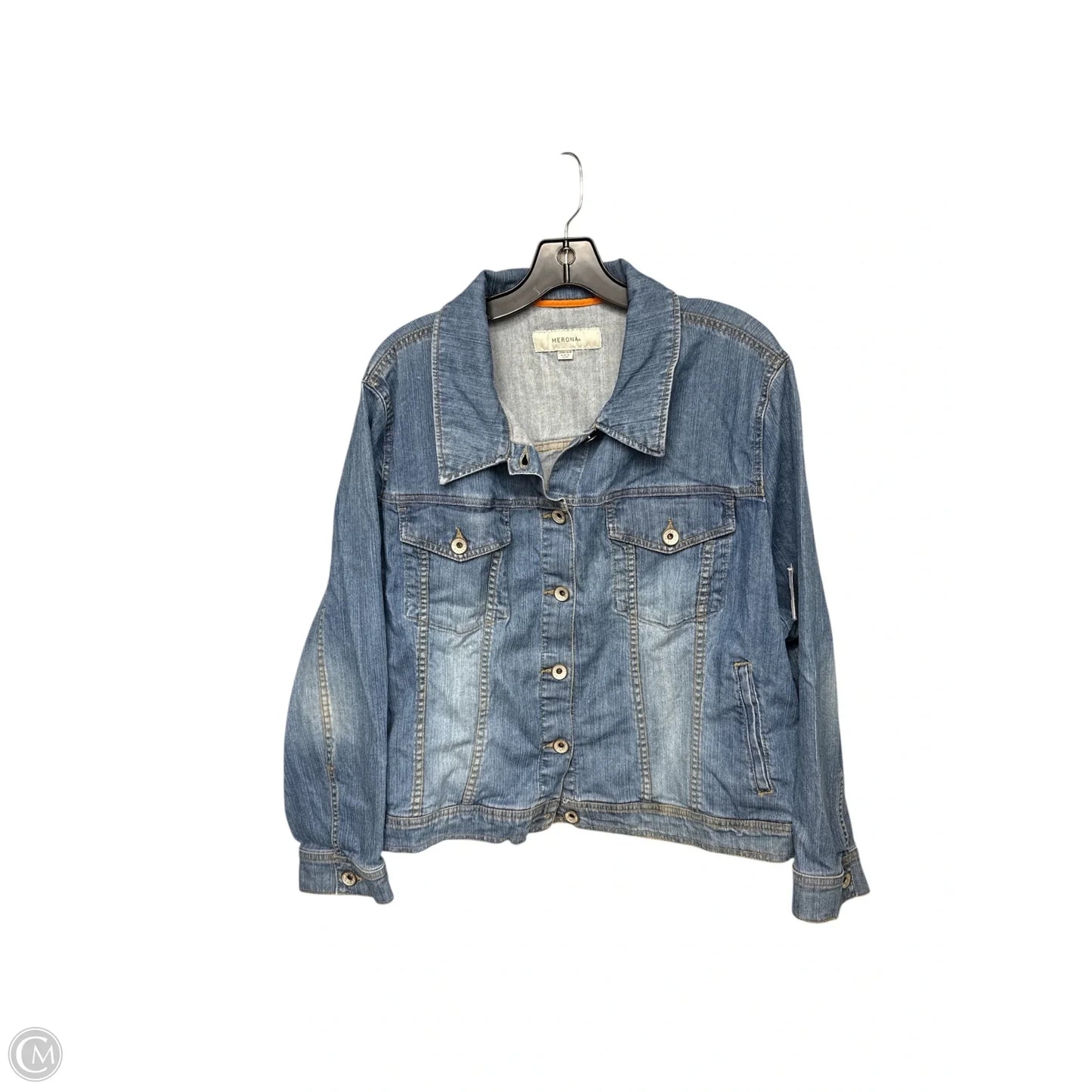 Jacket Denim By Merona In Blue Denim, Size: 24