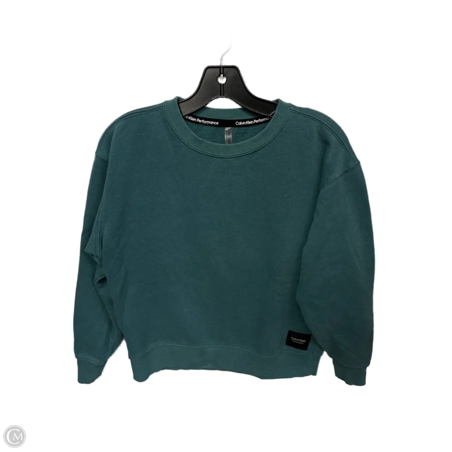 Sweatshirt Crewneck By Calvin Klein Performance In Teal, Size: Xs