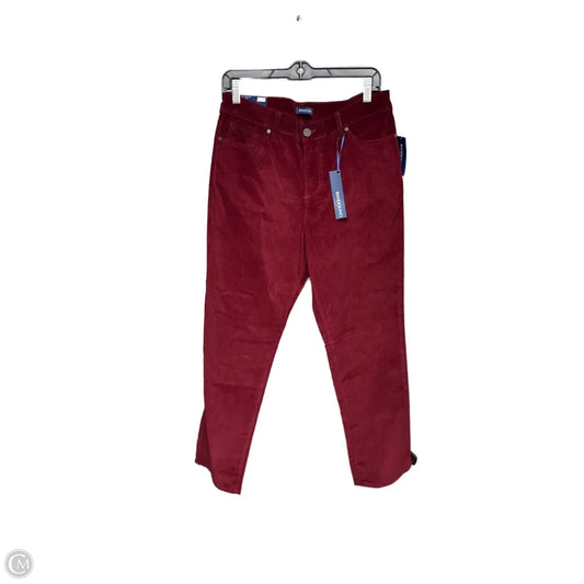 Pants Corduroy By Bandolino In Red, Size: 12