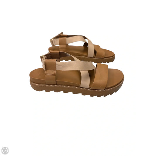 Sandals Flats By Sorel In Tan, Size: 10