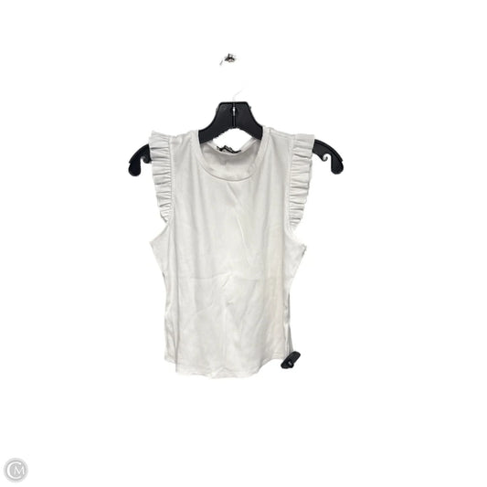 Top Sleeveless By Francesca's In White, Size: M