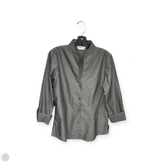 Top 3/4 Sleeve By Orvis In Grey, Size: 8