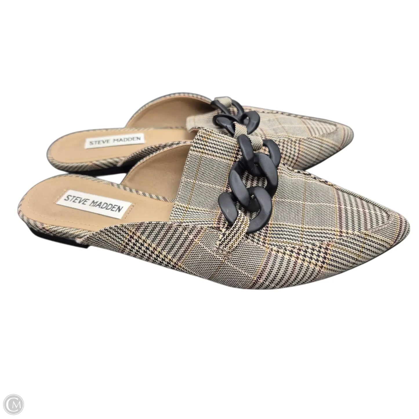 Shoes Flats By Steve Madden In Plaid Pattern, Size: 8.5