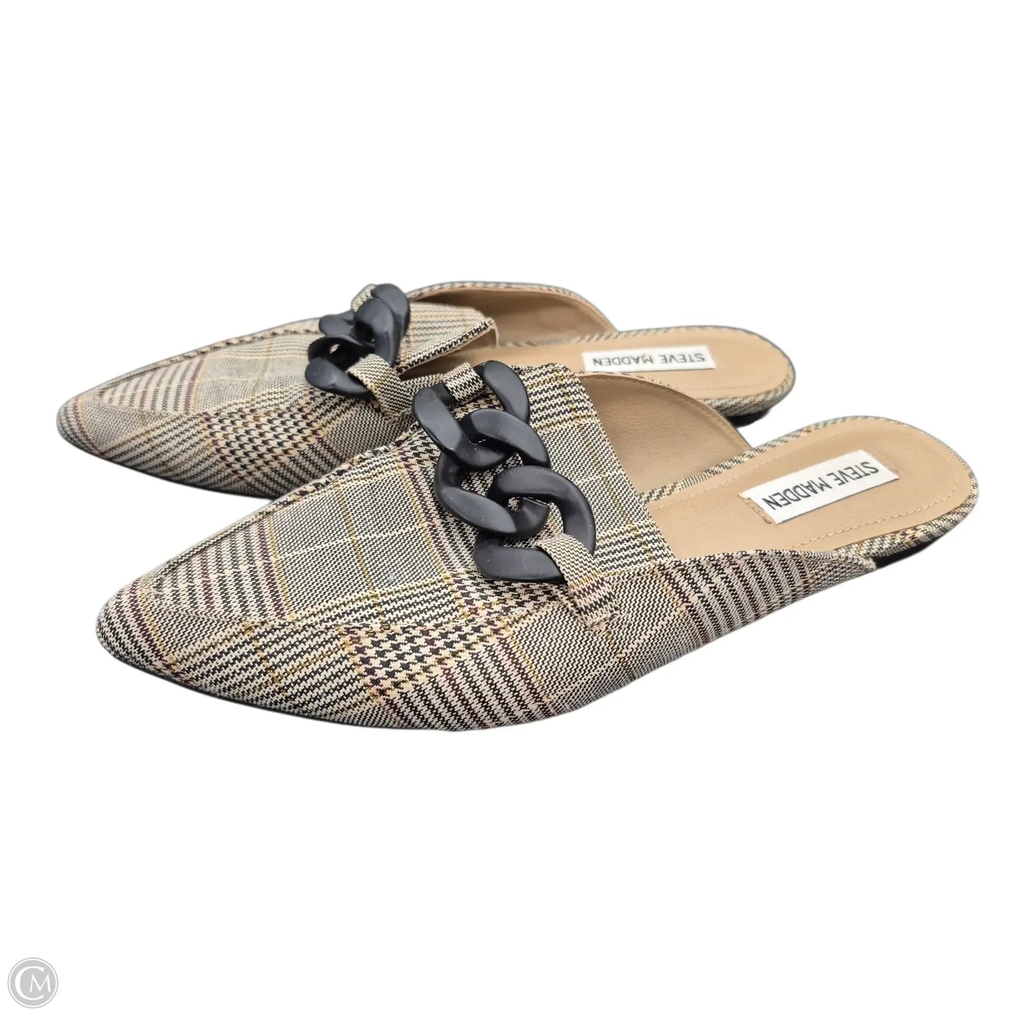Shoes Flats By Steve Madden In Plaid Pattern, Size: 8.5
