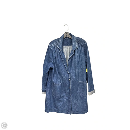 Jacket Denim By Clothes Mentor In Blue Denim, Size: L