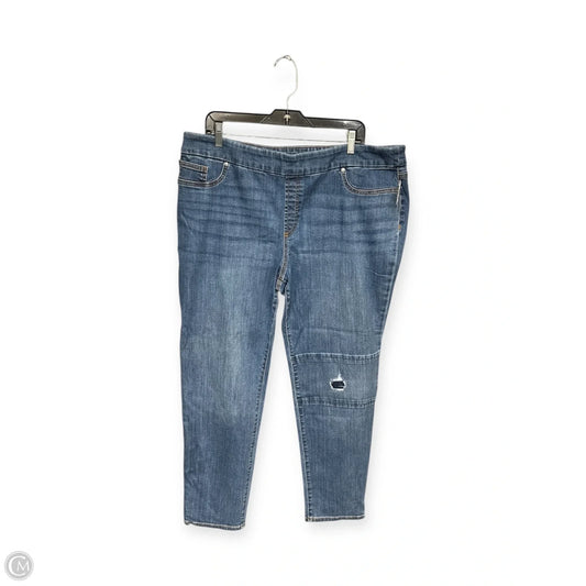 Jeans Jeggings By Chicos In Blue Denim, Size: 18