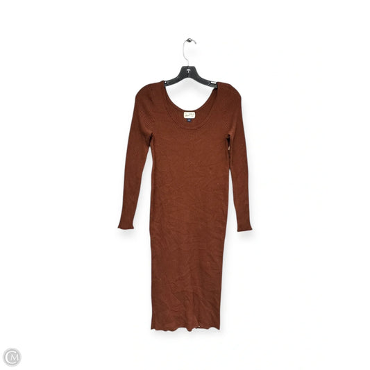 Dress Sweater By Universal Thread In Brown, Size: Xl