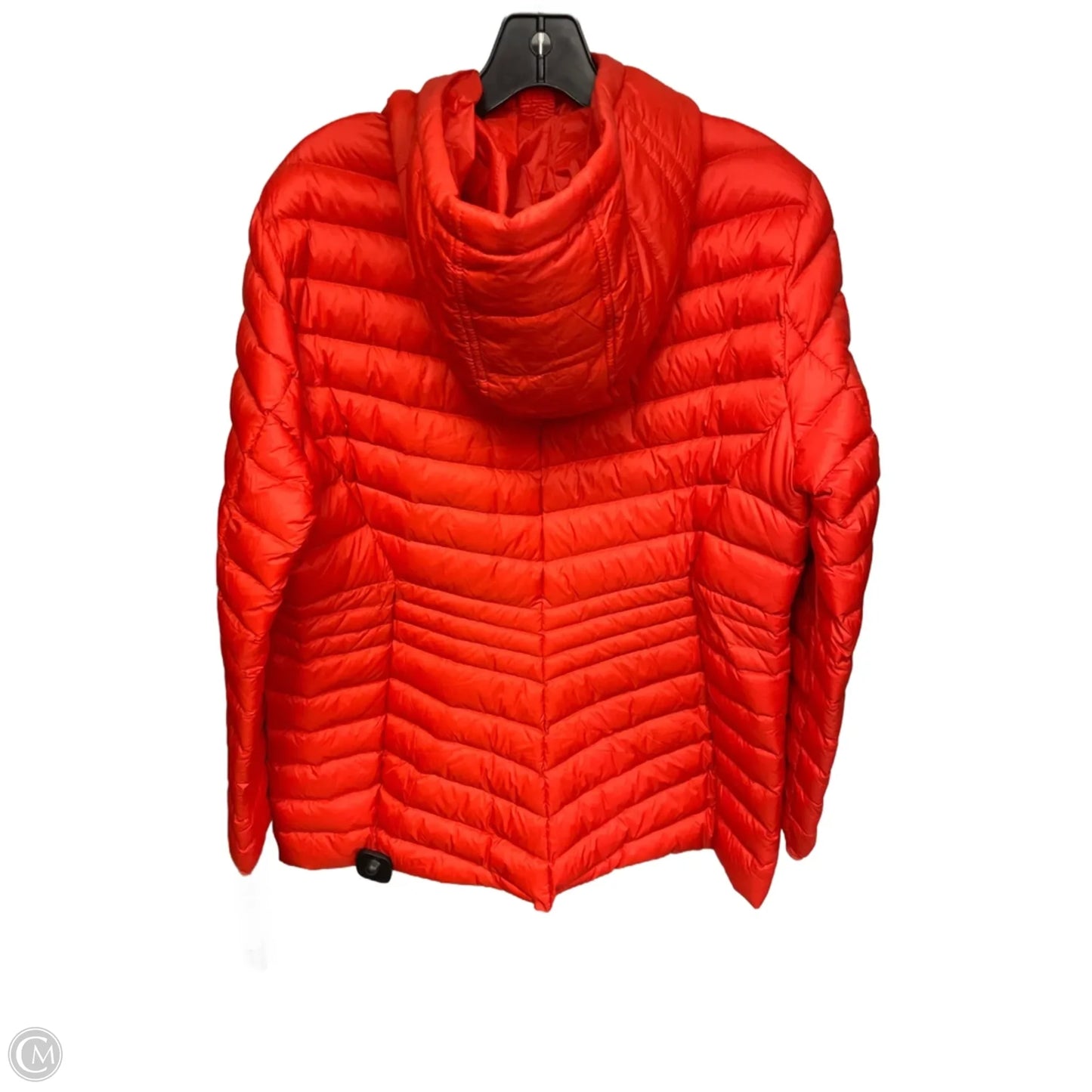 Jacket Puffer & Quilted By Lands End In Orange, Size: L