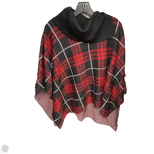 Poncho By Anne Klein In Plaid Pattern, Size: M